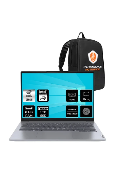 LENOVO ThinkBook 14 Gen 8 i5 13420H 8GB RAM 1TB SSD 14" FHD+ FreeDos Dizüstü Bilgisayar ürün görseli 1