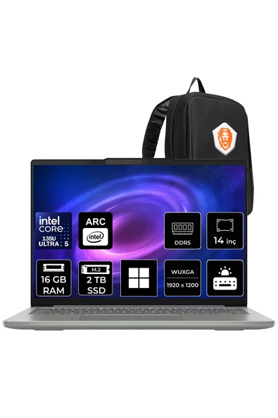 LENOVO IdeaPad Slim 5 14IMH10 Ultra 5 135H 16GB RAM 2TB SSD 14" WUXGA OLED W11P Dizüstü Bilgisayar ürün görseli 1