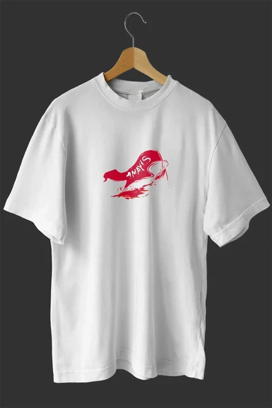 1 Mayıs Emekçiler Günü Baskılı Oversize Bisiklet Yaka T-shirt - Beyaz ürün görseli 1