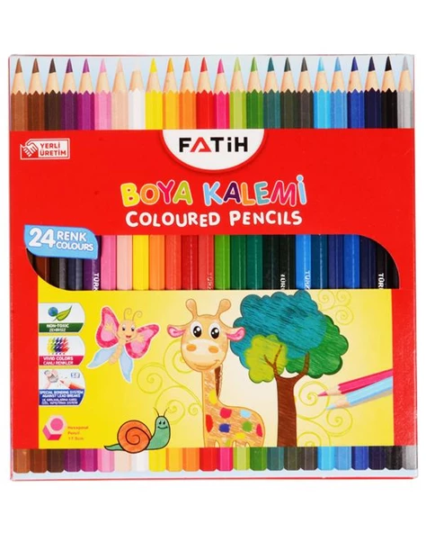 Fatih 24 Renk Tam Boya Kuru Boya Kalemi ürün görseli 1