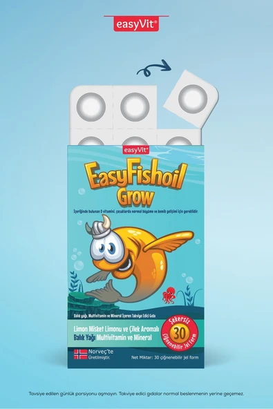 Easyfishoil Grow 30 Jel Tablet ürün görseli 1