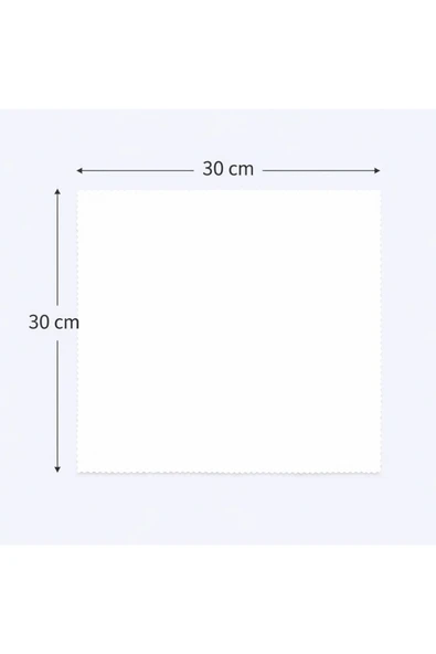 Optic Master A Kalite Microfiber Bez 30x30 Beyaz ürün görseli 1