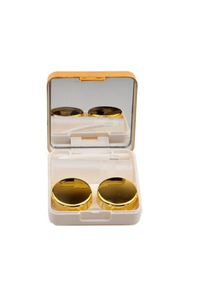 Optic Master Aynalı Lens Vantuzlu ve Cımbızlı Lens Kutusu Seti Gold ürün görseli 1
