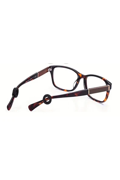 glasses accessory Gözlük Sap silikonu gözlük silikon kulak arkası siyah 1 çift ürün görseli 1