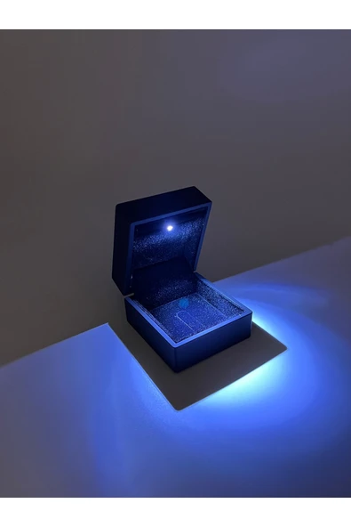 Side Gold Kuyumculuk Işıklı Kutu Işıklı Mücevher Kutusu Işıklı Yüzük Kutusu ürün görseli 1