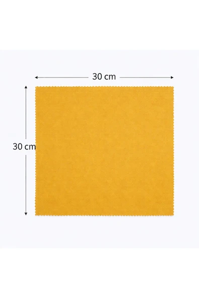 Optic Master A Kalite Microfiber Bez 30x30 Sarı ürün görseli 1