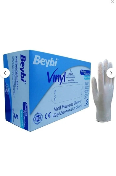 BEYBİ Vinil Pudrasız Muayene Eldiveni 100lü Paket (s) ürün görseli 1