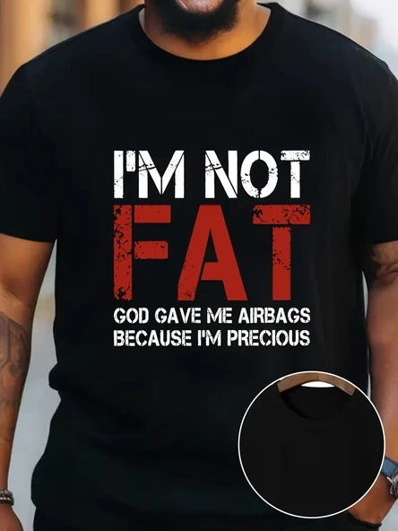 Erkek Kısa Kol Yazlık Tişört Bisiklet Yaka Baskılı Oversize T-Shirt - Siyah ürün görseli 1