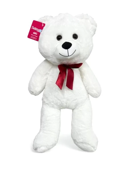Selay Toys Pelüş Salaş Ayı Beyaz  46 cm 4564 ürün görseli 1