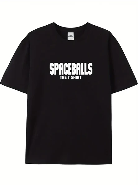 Erkek Baskılı T-Shirt Kısa Kol Bisiklet Yaka Regular Fit Rahat Kalıp Tişört - Siyah ürün görseli 1