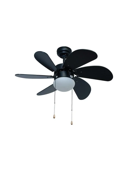 Vanti KCF279K Avizeli Vantilatör Siyah Ahşap 60W Kumandalı ürün görseli 1