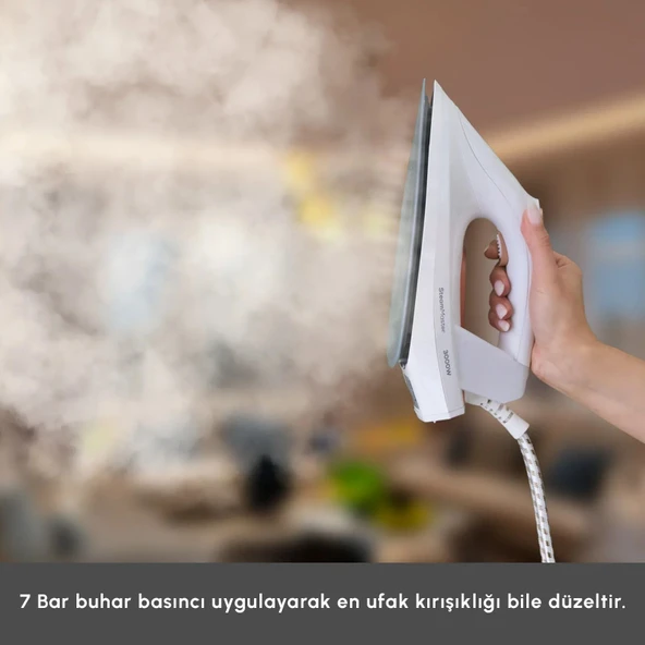 Karaca Vantuz Steammaster Buhar Kazanlı Ütü White Rose - Resim 5