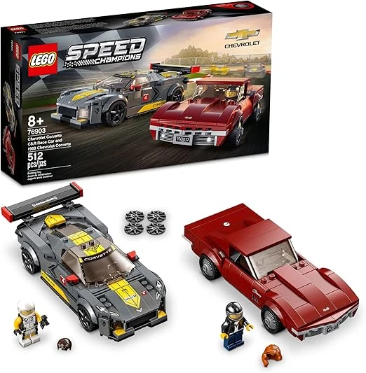 LEGO 76903 Speed Champions Chevrolet Corvette C8.R Yarış Arabası ve 1968 Chevrolet Corvette ürün görseli 1