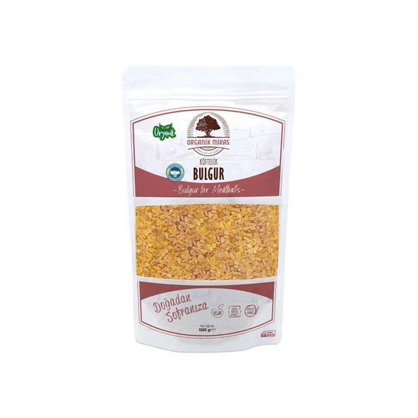 Organik Köftelik Bulgur 1kg ürün görseli 1