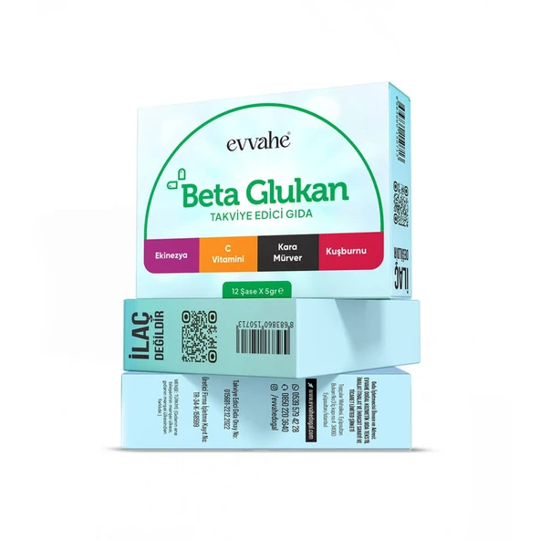 Beta Glukan 12 saşe x 5gr. ürün görseli 1