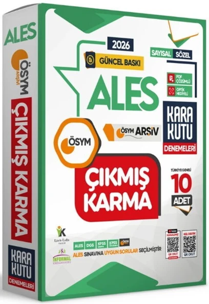 2026 ALES Sayısal Sözel TM ÖSYM Çıkmış Karma Kara Kutu 10 lu Deneme Paketi İnformal Yayınları ürün görseli 1