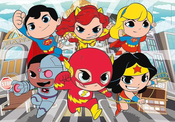 Clementoni Super Friends Dc Comics 104 Parça Puzzle - Resim 2