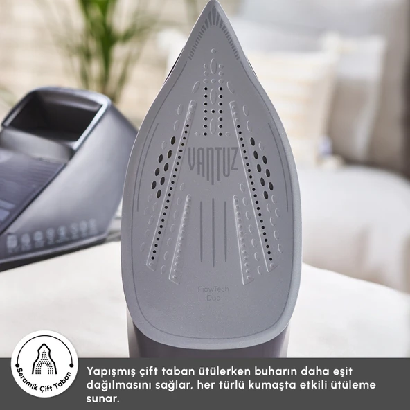 Karaca Vantuz Steammaster Buhar Kazanlı Ütü Black Rose - Resim 4
