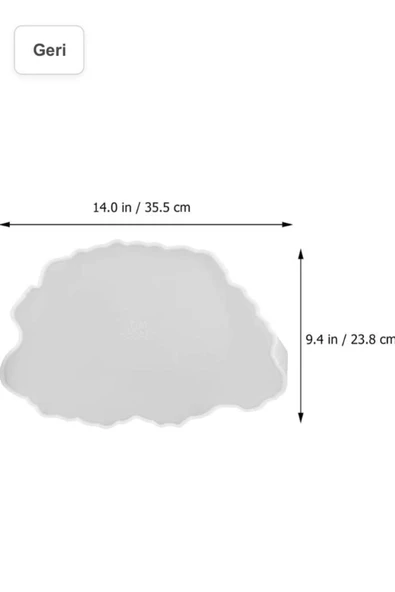 Epoksi Reçine Tepsi Kalıbı 35x24cm - Resim 5