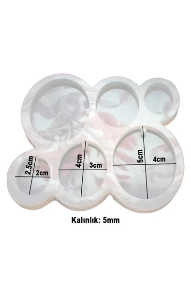Silikon Epoksi Kolye Küpe Kalıbı - Resim 2