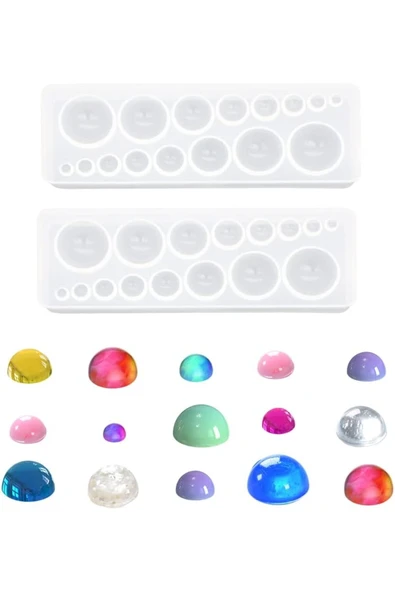 Epoksi Kalıbı Mini Yarım Küre - Resim 2
