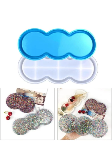 Silikon Epoksi Reçine Kalıp Sunumluk Kalıbı 29X12cm ürün görseli 1