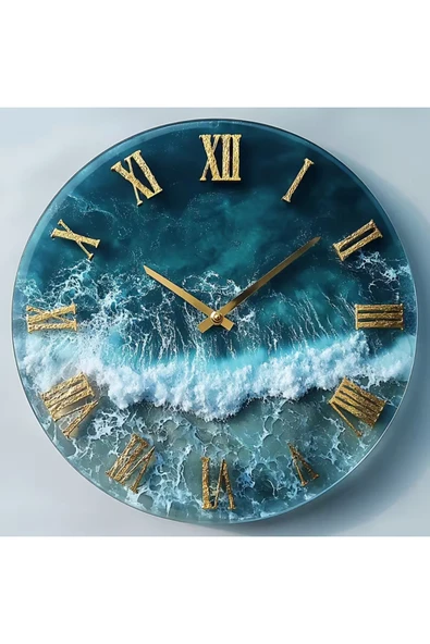 Silikon Epoksi Reçine Saat Kalıbı 33cm - Resim 5
