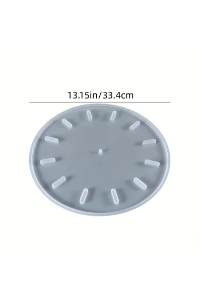 Silikon Epoksi Reçine Saat Kalıbı 33cm - Resim 3