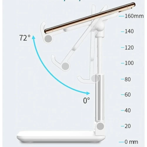 Katlanabilir Masaüstü Telefon Tutucu Stand CM-449 - Resim 3
