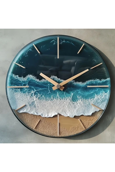 Silikon Epoksi Reçine Saat Kalıbı 33cm ürün görseli 1