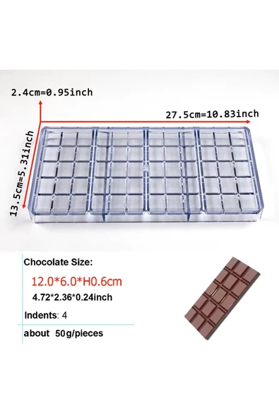 Polikarbon Tablet Çikolata Kalıbı - Resim 4