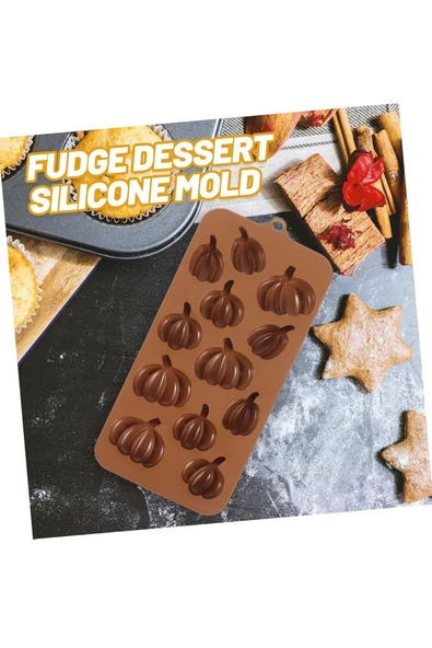 Silikon Çikolata Kalıbı Bal Kabağı Mum Sabun Kek Buz Epoksi Kalıp ürün görseli 1