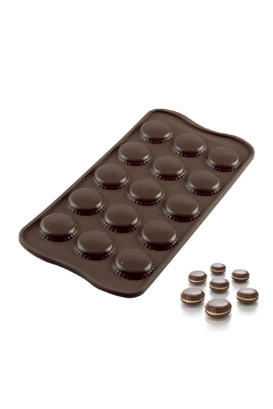 Silikon Çikolata Kalıbı ve Mini Makaron Silikon Kalıbı - Resim 4