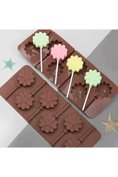 Silikon Lolipop Kalıbı Çikolata Kalıbı Silikon Kalıp ürün görseli 1