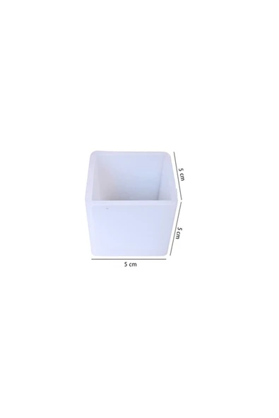 Silikon Kare Küp Kalıbı 5x5x5cm - Resim 4