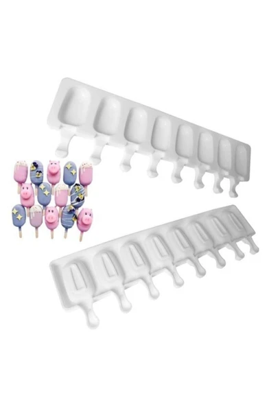 Silikon Mini Magnum Kalıbı 8li ürün görseli 1