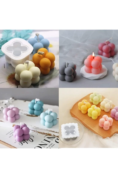 Bubble Mini Mum Kalıbı 2 Adet - Resim 2