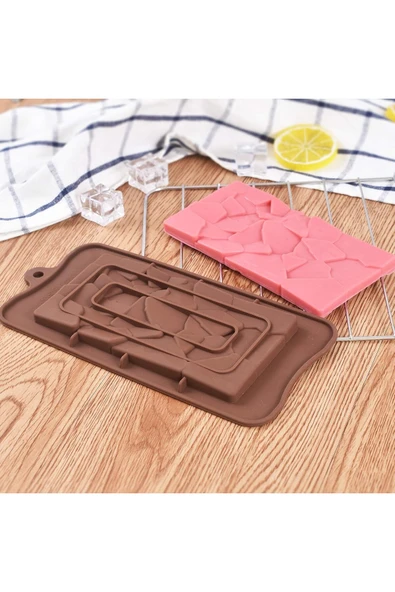 Silikon Çikolata Kalıpları, Çikolata Bar Kalıpları, Ev Yapımı Protein ve Enerji Bar Kalıp ürün görseli 1