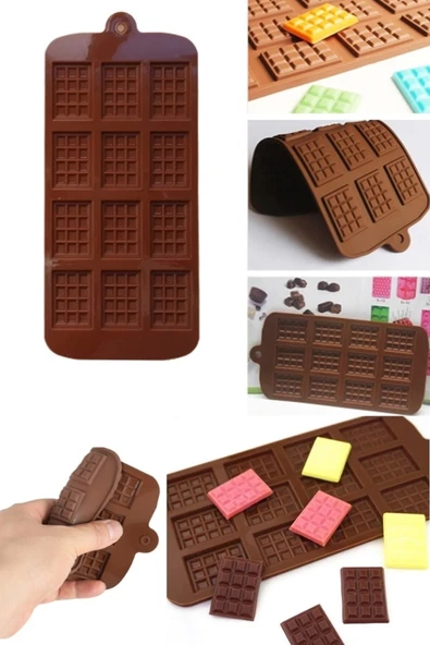 Çikolata Kalıbı Silikon - Mini Tablet - Resim 4