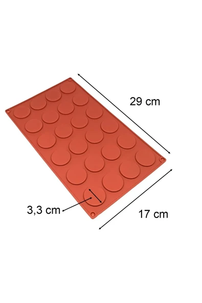 Silikon Çikolata Kalıbı Yuvarlak Mini - Resim 5