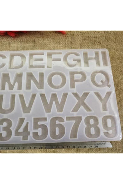 Reçine Epoksi Kalıp - Harfler - 220 - Resim 4
