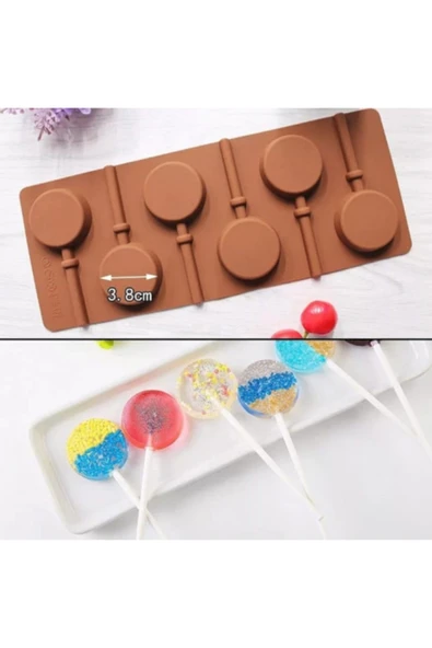 Silikon Çikolata Kalıbı Lolipop - Silikon Çikolata Kalıbı Lolipop ürün görseli 1