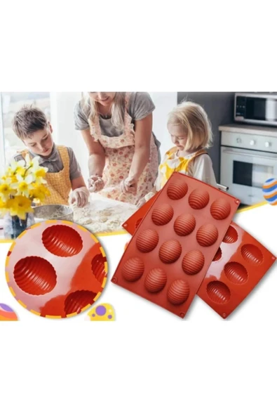 Muffin Kalıbı Üstü Çizgili Yarım Yumurta ürün görseli 1