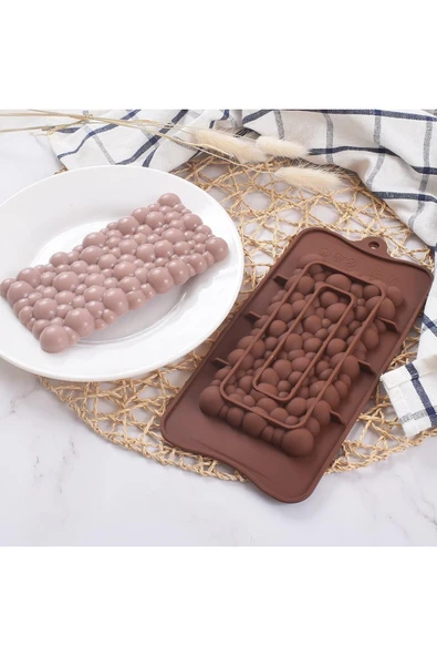 Silikon Çikolata Bar Kalıpları, Ev Yapımı Çikolata Protein ve Enerji Bar Kalıpları ürün görseli 1