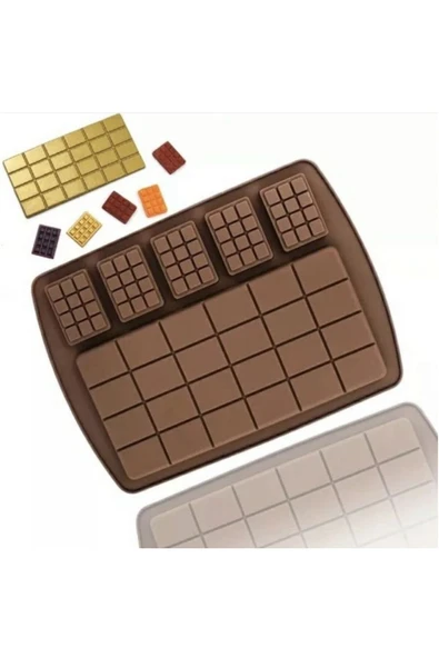Tablet Mini ve Büyük Silikon Kalıp Çikolata Muffin Sabun Kokulu Taş Mum Epoksi Kalıbı ürün görseli 1