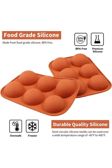 Silikon 6 Lı Yarım Küre 8cm - Resim 4