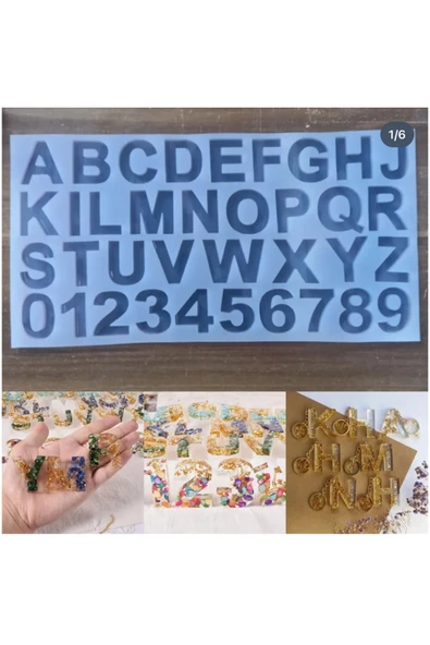Harf epoksi kalıbı kalınlık 8mm boyu 4cm ürün görseli 1