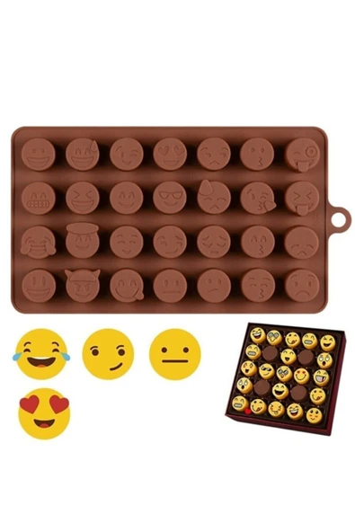Smile Silikon Çikolata Kalıbı Emojiler ürün görseli 1