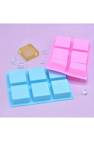 Sabun Kalıbı & Kek Kalıbı Silikon Kalıp 5x5cm ürün görseli 1