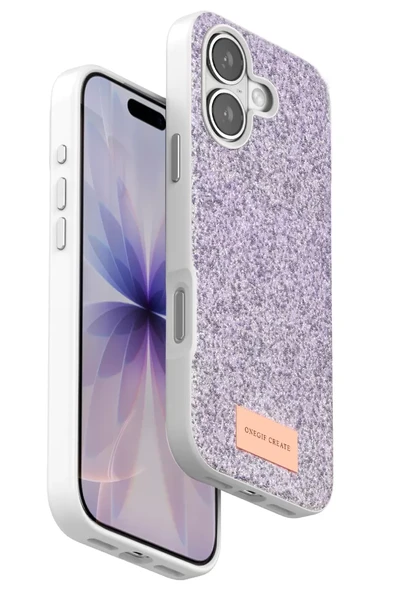 Onegif Apple iPhone 17 Bright Simli Kapak - Lila ürün görseli 1